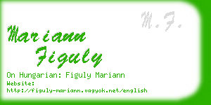 mariann figuly business card